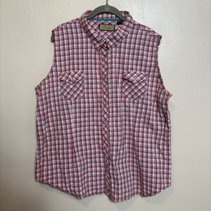 Legacy Falls for‎ Her Women's Shirt Sleeveless Plaid Size XXL